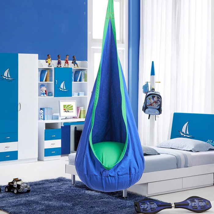 hanging pod chairs for playful kids' bedrooms terbaru