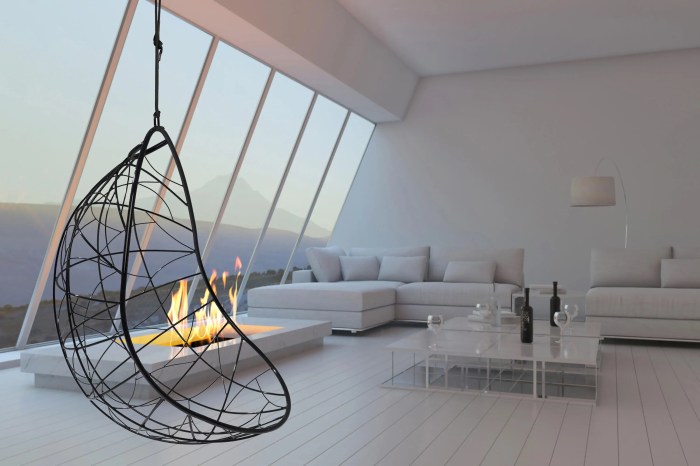 color block hanging chairs for modern bedroom accents terbaru