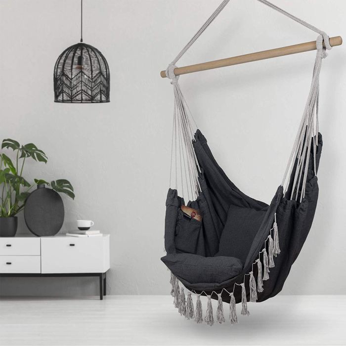 hanging chairs with footrest for bedroom lounging terbaru