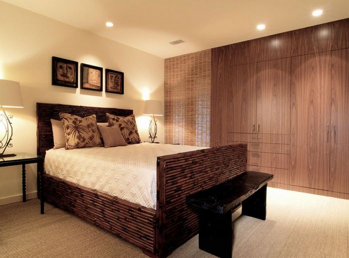 bedroom design with sustainable bamboo furniture