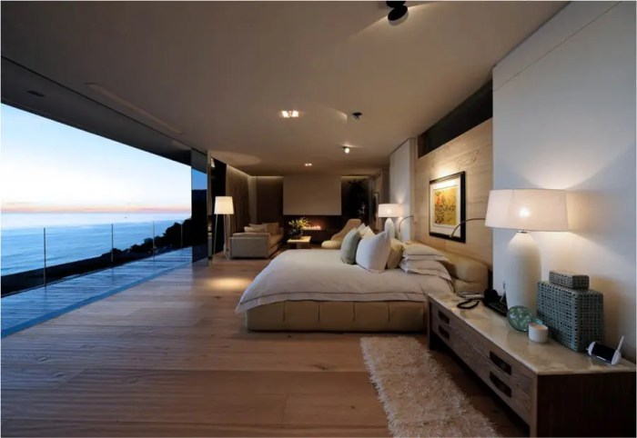 luxury penthouse bedroom design with panoramic views terbaru