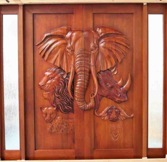 luxury bedroom doors with custom carvings