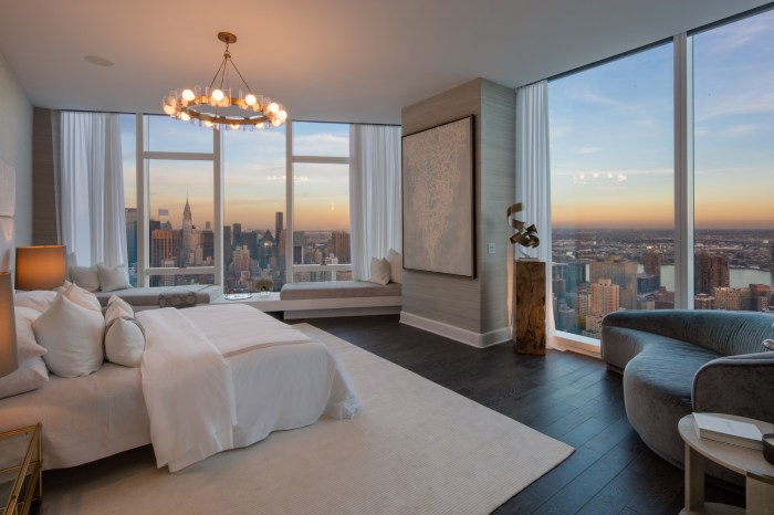 bedroom design inspired by city skyline views