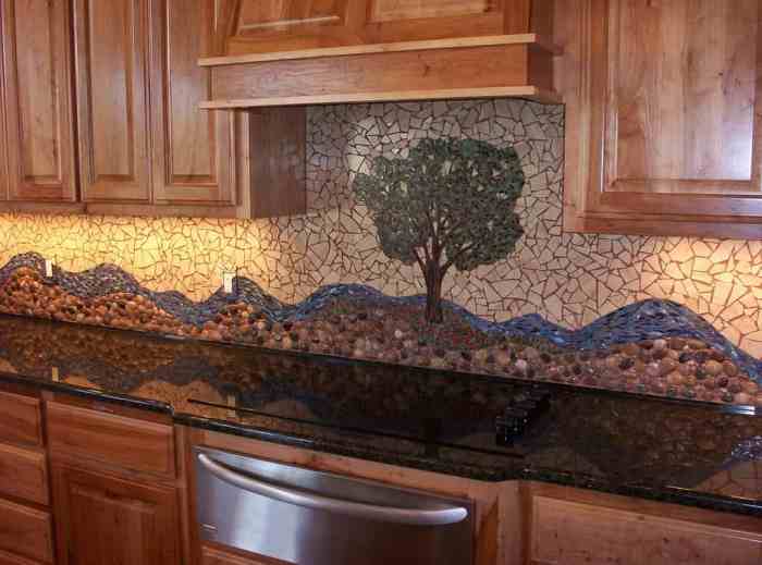 DIY mosaic tile bathroom backsplash ideas