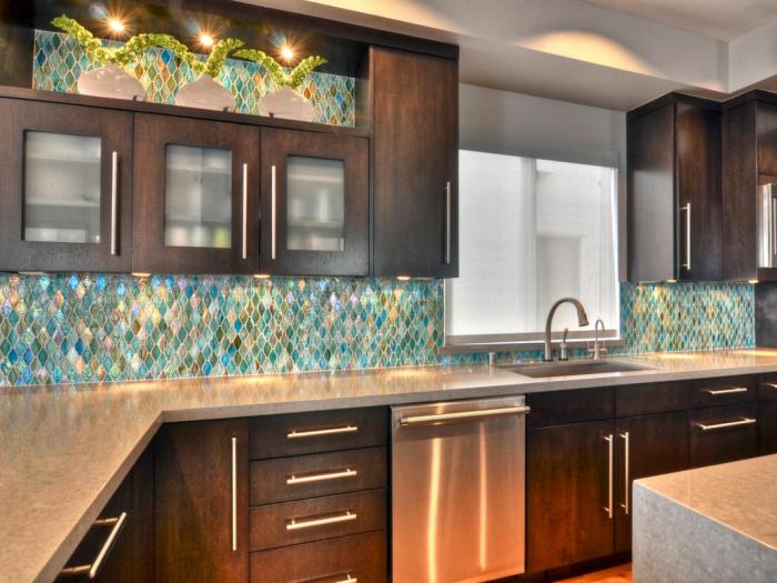 Mosaic backsplash