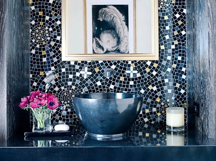 Custom-designed ceramic tiles for unique bathrooms