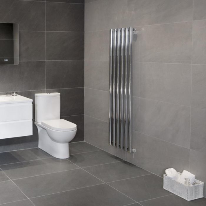 Easy to clean large format bathroom tiles